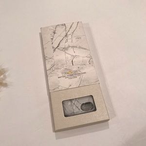 Luxy Lemon White Marble Battery Power Phone Case